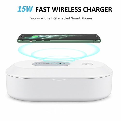SaniCharge II – 3-in-1 UV-Sterilisator, Schnellladegerät & Aroma-Diffusor