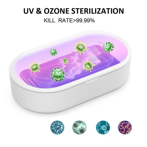 SaniCharge II – 3-in-1 UV-Sterilisator, Schnellladegerät & Aroma-Diffusor