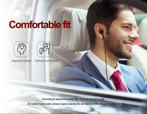 Bluetooth Freisprech-Headset mit Clip & Vibrationsalarm