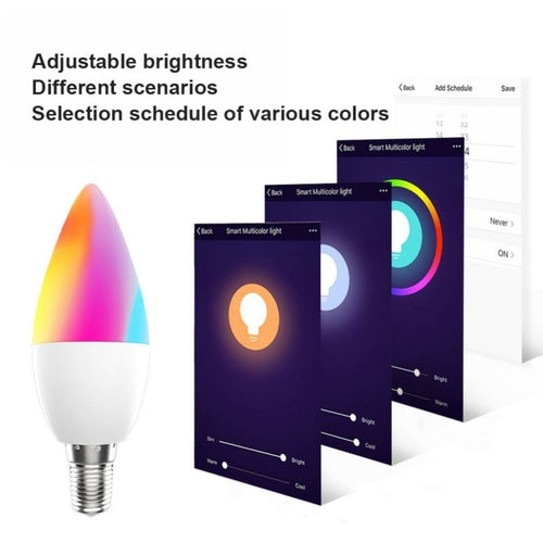 Tuya Smart WLAN LED-Lampe E12 – RGB & Sprachsteuerung