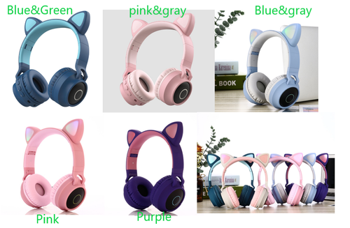 Bluetooth Katzenohr-Kopfhörer mit Super Bass