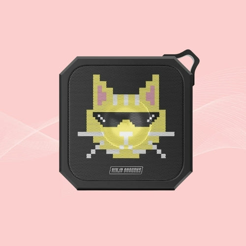 Retro Pixel Bluetooth-Lautsprecher – Wasserfest & Tragbar