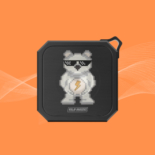 Retro Pixel Bluetooth-Lautsprecher – Wasserfest & Tragbar