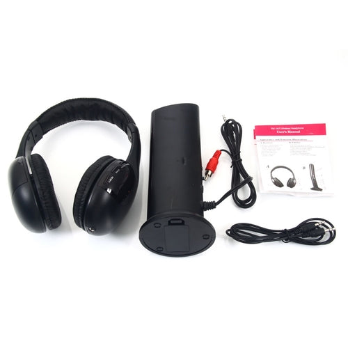 5-in-1 Kabellose Kopfhörer für TV, PC, Smartphone & FM-Radio