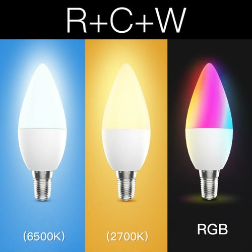 Tuya Smart WLAN LED-Lampe E12 – RGB & Sprachsteuerung